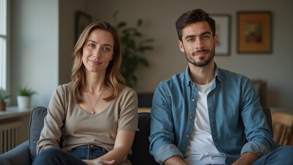 Twee personen in een kalm gesprek in een veilige, rustige omgeving
