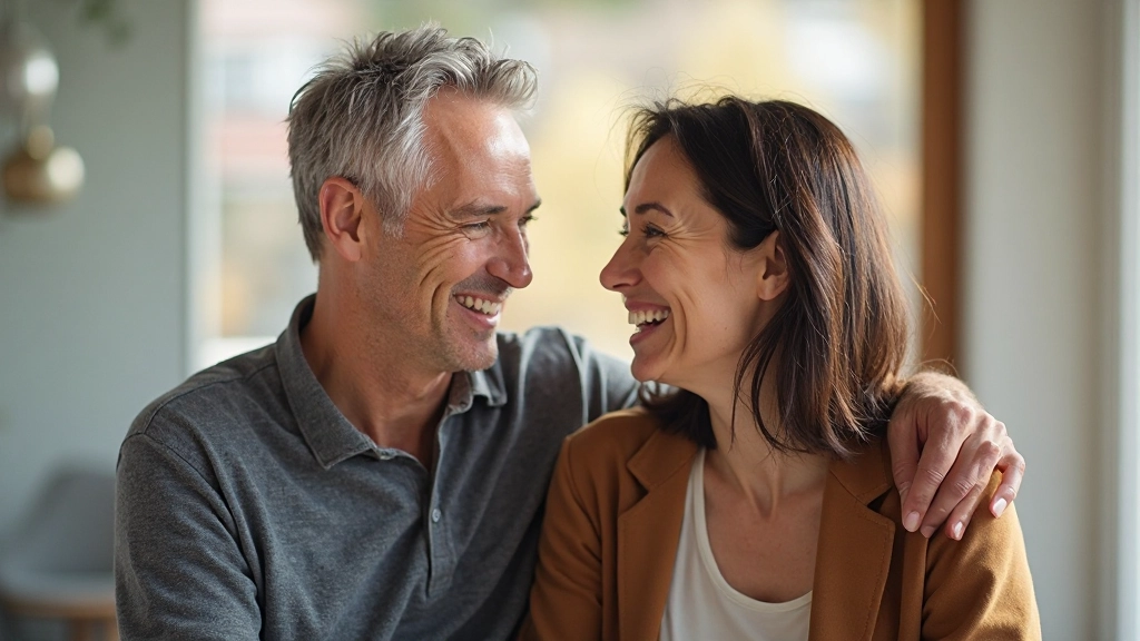 Twee personen met verbeterde relatie en vertrouwen na eerlijk gesprek
